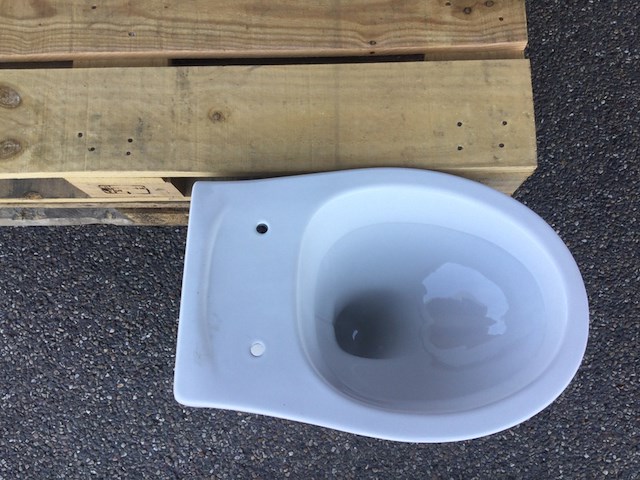 2x hangtoilet, zonder toiletbril, wit - afbeelding 3 van  5