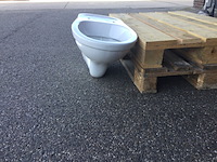 2x hangtoilet, zonder toiletbril, wit - afbeelding 1 van  5