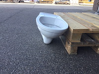 2x hangtoilet, zonder toiletbril, wit - afbeelding 1 van  5