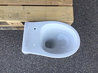 2x hangtoilet, zonder toiletbril, wit - afbeelding 3 van  5