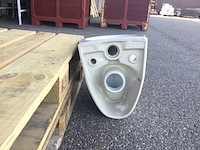 2x hangtoilet, zonder toiletbril, wit - afbeelding 4 van  5