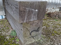 2x hardhouten balk met 3x reststuk - afbeelding 2 van  12