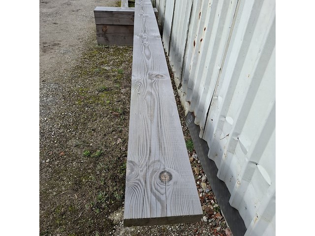 2x hardhouten balk met 3x reststuk - afbeelding 4 van  12