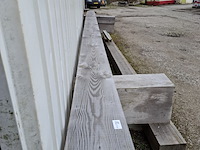 2x hardhouten balk met 3x reststuk - afbeelding 7 van  12
