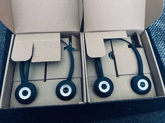 2x headset, jabra, pro 920 duo, zwart - afbeelding 2 van  2
