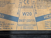 2x hefkussen, weber-hydraulik, w20 - afbeelding 8 van  12