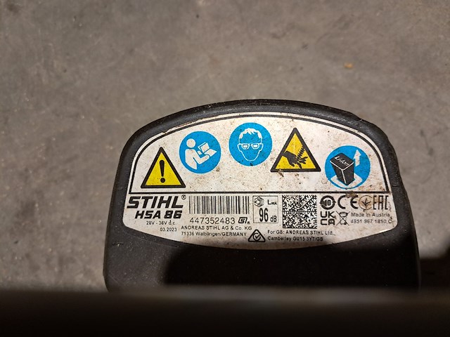 2x heggenschaar, stihl, hsa 86 - afbeelding 5 van  17