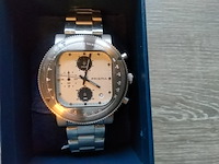 2x herenhorloge met verschillende band prisma - afbeelding 3 van  4