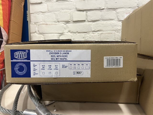 2x hijskabel met haspel 30,00/1,6t brano - afbeelding 6 van  7