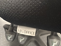2x hoekbureau met bureaustoel, ahrend, mehes, eiken/zwart - afbeelding 2 van  10