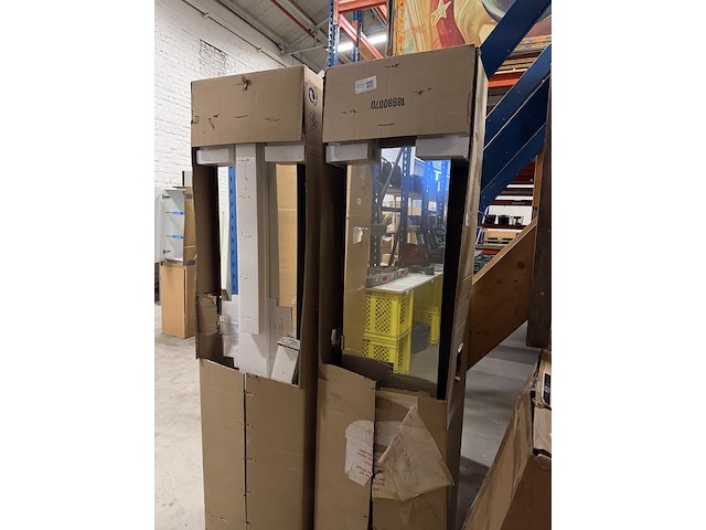 2x hoge badkamerkast met spiegel 350x1750 mm - afbeelding 2 van  5