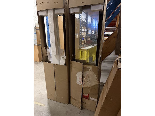 2x hoge badkamerkast met spiegel 350x1750 mm - afbeelding 3 van  5