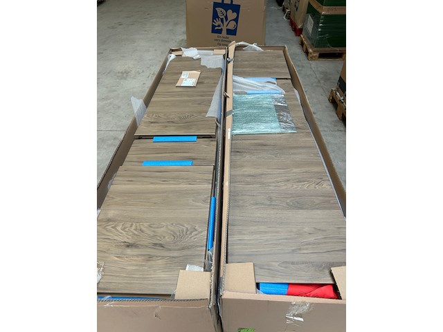 2x hoge kast 2 deuren 1 lade 39x36x180 cm, geberit, renova plan, noten hickory - afbeelding 1 van  6