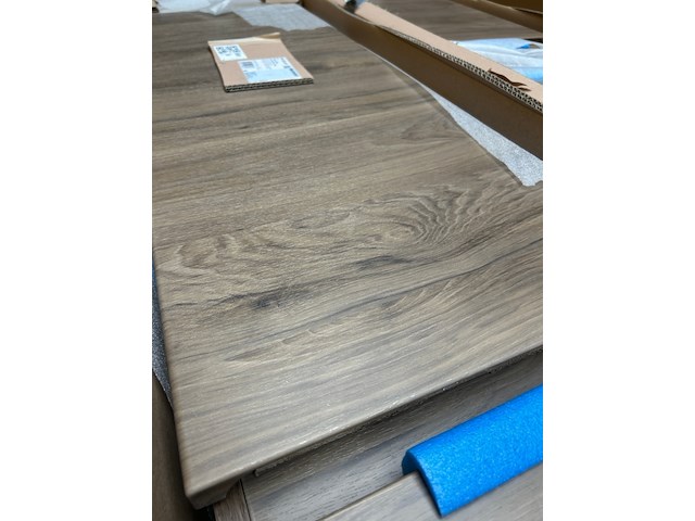 2x hoge kast 2 deuren 1 lade 39x36x180 cm, geberit, renova plan, noten hickory - afbeelding 5 van  6