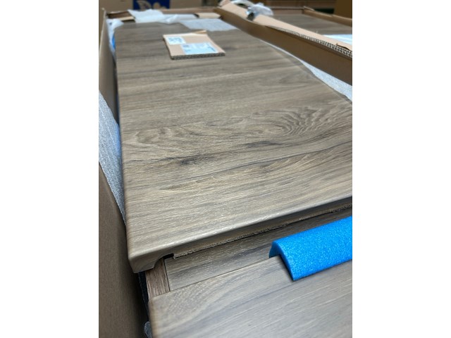 2x hoge kast 2 deuren 1 lade 39x36x180 cm, geberit, renova plan, noten hickory - afbeelding 4 van  7