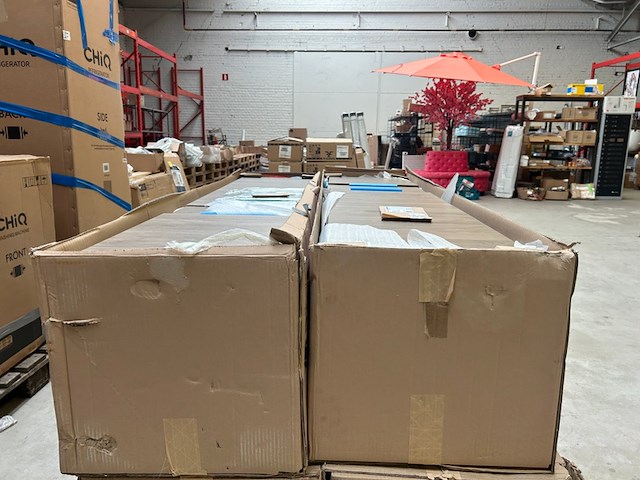 2x hoge kast 2 deuren 1 lade 39x36x180 cm, geberit, renova plan, noten hickory - afbeelding 5 van  7