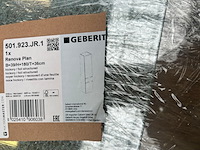 2x hoge kast 2 deuren 1 lade 39x36x180 cm, geberit, renova plan, noten hickory - afbeelding 7 van  7