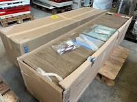 2x hoge kast 2 deuren 1 lade 39x36x180 cm geberit, renova plan, noten hickory - afbeelding 2 van  6