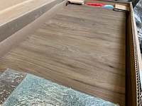 2x hoge kast 2 deuren 1 lade 39x36x180 cm geberit, renova plan, noten hickory - afbeelding 5 van  6