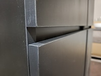 2x hoge kast mat zwart - afbeelding 4 van  4