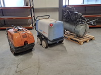 2x hogedrukreiniger en 1x compressor kränzle, eurom en aircraft