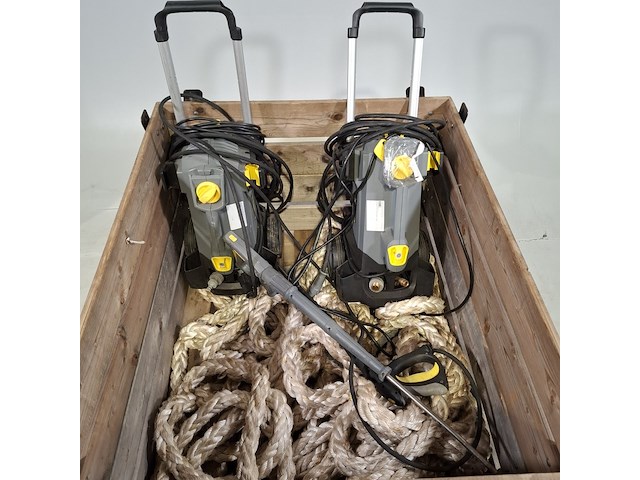 2x hogedrukreiniger en scheepstouw, o.a. kärcher, o.a. hd4/9 c - afbeelding 5 van  12