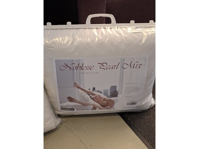 2x hoofdkussen noblesse pearl mix - afbeelding 5 van  6