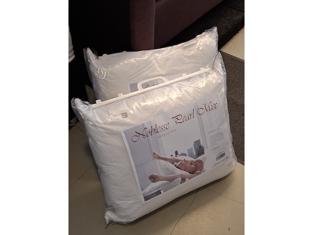 2x hoofdkussen noblesse pearl mix - afbeelding 1 van  6