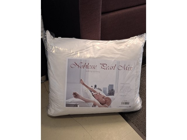 2x hoofdkussen noblesse pearl mix - afbeelding 4 van  6