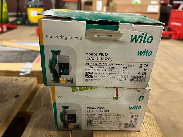 2x hoogrendement circulatiepomp wilo, yonos pico - afbeelding 2 van  3