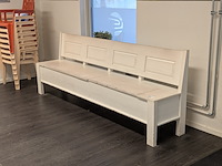 2x houten bank met opbergruimte