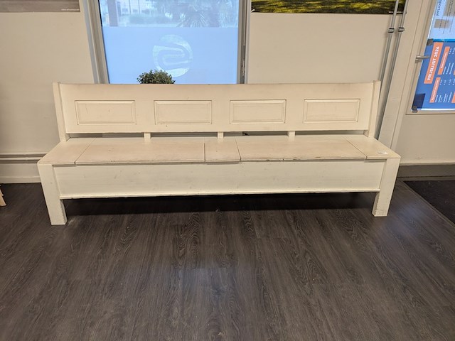2x houten bank met opbergruimte - afbeelding 4 van  10