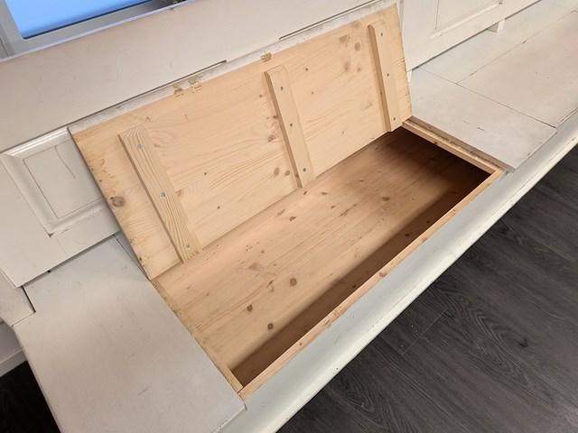 2x houten bank met opbergruimte - afbeelding 8 van  10