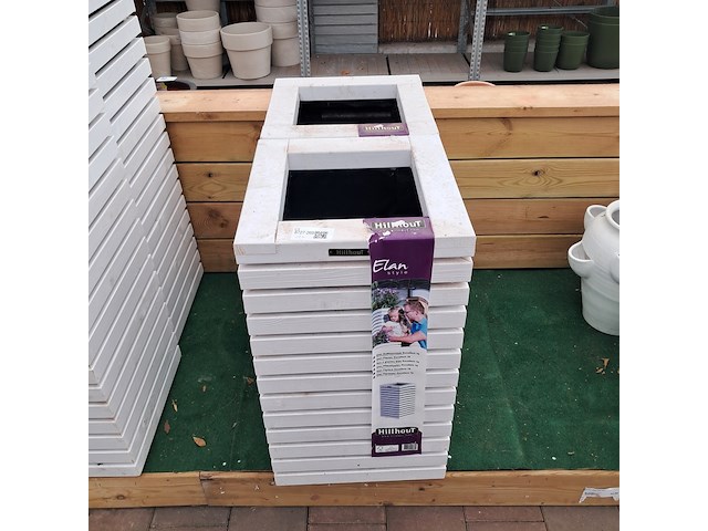 2x houten bloembak, hillhout, elan style - afbeelding 1 van  9