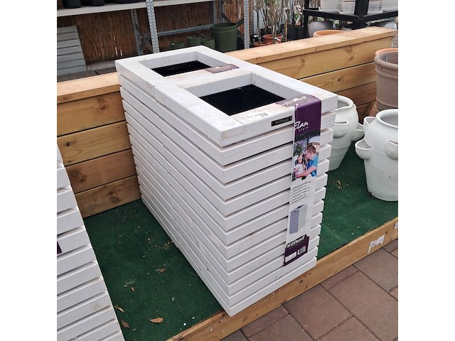 2x houten bloembak, hillhout, elan style - afbeelding 2 van  9