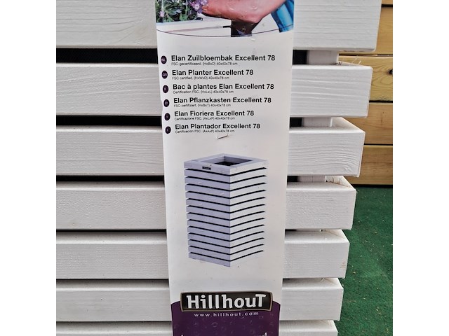 2x houten bloembak, hillhout, elan style - afbeelding 8 van  9