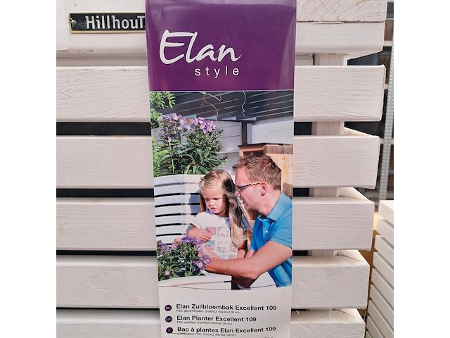 2x houten bloembak, hillhout, elan style - afbeelding 2 van  10