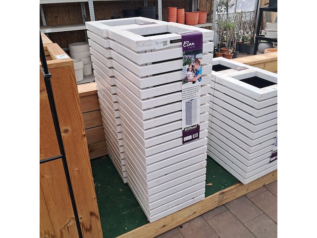 2x houten bloembak, hillhout, elan style - afbeelding 3 van  10