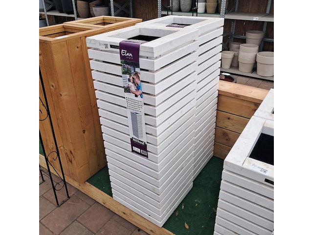 2x houten bloembak, hillhout, elan style - afbeelding 4 van  10