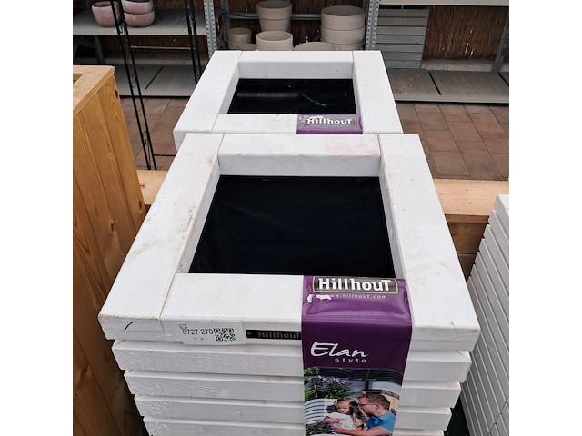 2x houten bloembak, hillhout, elan style - afbeelding 5 van  10