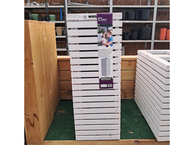 2x houten bloembak, hillhout, elan style - afbeelding 9 van  10