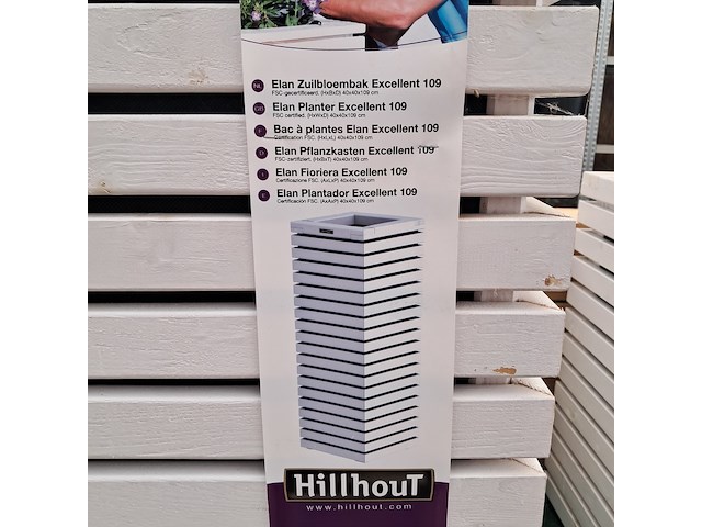 2x houten bloembak, hillhout, elan style - afbeelding 10 van  10