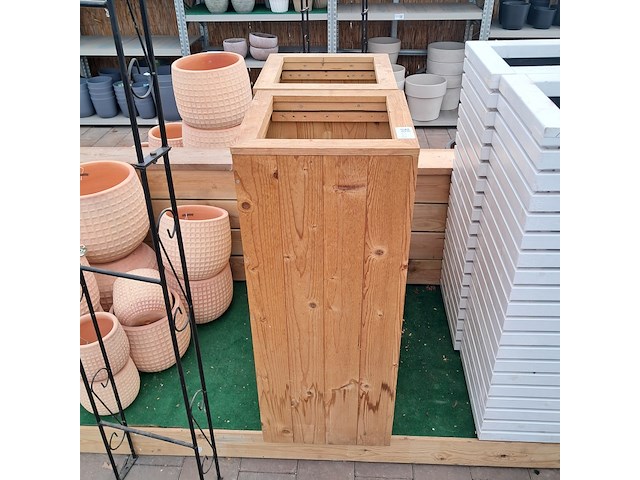 2x houten bloembak - afbeelding 3 van  5