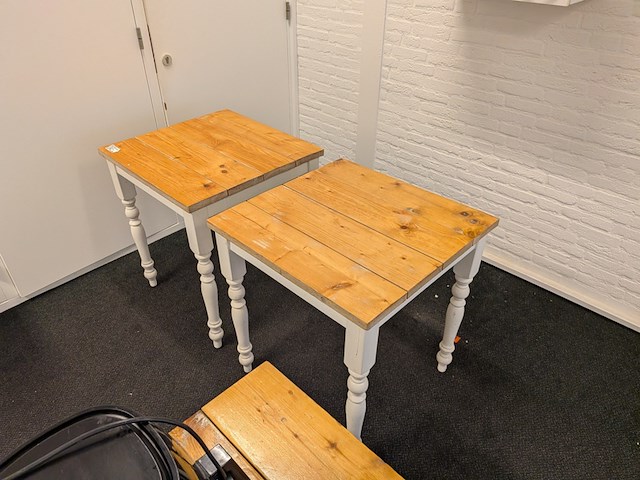 2x houten kantinetafel - afbeelding 2 van  6