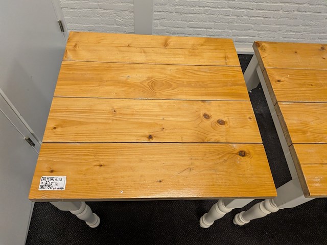 2x houten kantinetafel - afbeelding 6 van  6