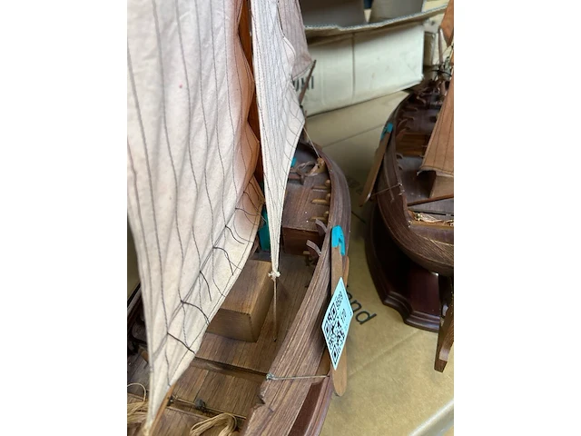 2x houten modelschip - afbeelding 7 van  7