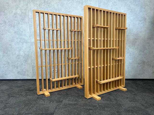 2x houten scheidingswand - afbeelding 1 van  7