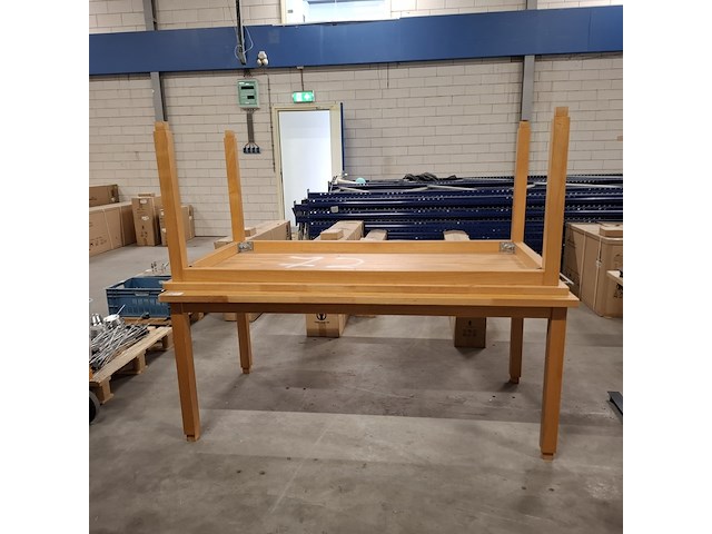 2x houten tafel - afbeelding 1 van  5