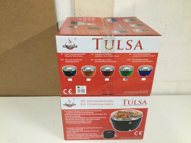 2x houtskoolgrill, el fuego, tulsa, groen - afbeelding 2 van  3