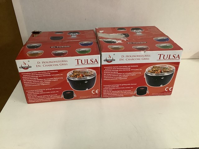 2x houtskoolgrill, el fuego, tulsa, groen - afbeelding 2 van  3